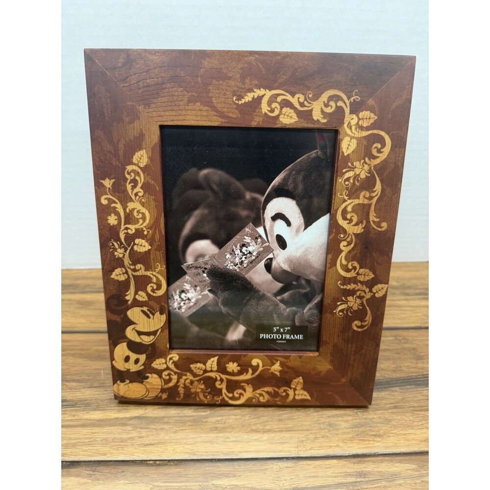 Disney Parks Exclusive Wood Mickey Mouse Icon 5x7 Frame New NIB